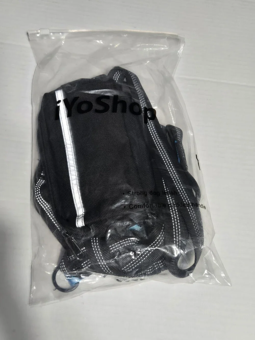 Hands Free Dog Running Leash Set Reflective Adjustable Waist Belt Black New
